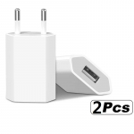 2-5 vnt. 5 V 1 A &bdquo;EU AC&ldquo; namų kelioninis USB sieninis įkroviklis, skirtas &bdquo;iPhone 6 7 8 Plus X XR 11 12 13 14&ldquo; 2PCS EU