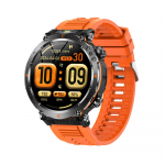 MEVADEN Naujas 1,7 colio 360*360 ekrano Bluetooth skambučių i&scaron;manusis laikrodis vyrams sporto fitneso apyrankė 600 mAh žibintuvėlis i&scaron;manusis laikrodis Android ir iOS oranžinė