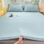 Vėsinantis čiužinys Glotnus Oro kondicionierius Namų antklodė 2 vnt./3 vnt. Lengvas Pagalvėlė Vėsinantis pluo&scaron;tas Draugi&scaron;kas odai Kvėpuojantis 90x200cm 1pc rožinė