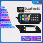 Ossuret Android 13 I&scaron;manioji automobilio radijo sistema Carplay 4G Mercedes Benz E-Class C207 W207 A207 NTG 4.0 4.5 5.0 2 Durų Autoradio Pagrindinis įrenginys HC2 2G 32G AI