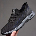 Vyri&scaron;ki pavasario ir vasaros ploni kvėpuojantys flywoven tinklelio batai, madingi užri&scaron;ami vyri&scaron;ki lengvi sportiniai bėgimo bateliai 39