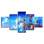 Sienų meno plakatas įrėmintas HD spaudiniai Paveikslai 5 vienetai Anime One Piece Veikėjai Nuotraukos &Scaron;iuolaikinės modulinės drobės Svetainės dekoras 20x35cm*2 20x45cm*2 20x55cm*1