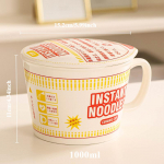 Greitai paruo&scaron;iami ramen makaronai puodelyje Keraminiai langai Mikrobangų krosnelėje saugūs stalo indai Japoni&scaron;ko stiliaus ramen dubenėlis Hetbahn makaronų dubenėlis Mieli stalo indai 1000ML