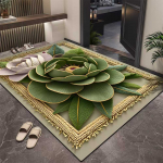 3D Gėlių Kilimas Prie&scaron;kambario Kilimas Vonios Kambario Sugeriantis Kojų Kilimėlis Neslystantis Kojų Kilimėlis 60*90cm