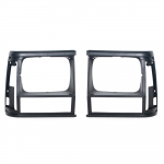 2 vnt. Automobilio juodo priekinio žibinto apdailos žiedas Jeep Cherokee Comanche pikapui 1991-1996