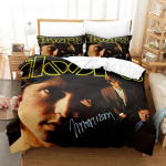 3D The Doors Jim Morrison Patalynės Komplektas Viengulis Twin Pilnas Queen King Dydžio Lovos Komplektas Suaugusiems Berniukų Miegamojo Antklodės Užvalkalų Rinkiniai EU single(135x200cm)