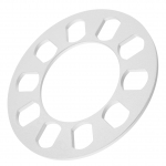 Anneome Patobulintas Važiavimo Stebulės Centruotas Rato Tarpiklis 5mm Aliuminio Lydinio Automobilio Rato Tarpiklis Universalus Pritaikymas 16.50X16.50X0.50CM sidabras