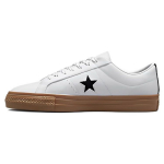 Converse One Star Pro Low Balti Tamsiai Guminiai Unisex Sportbačiai Juodi A03216C 35.5