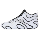Air Jordan Tatum 3 PF Tunnel Walk Vyri&scaron;ki sportbačiai Balti Juodi Metalinio aukso spalvos IB8150-100 41 white