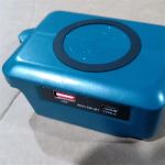 Belaidis įkroviklio adapteris su Type-C ir USB įkrovimo prievadais, skirtas Makita ličio jonų akumuliatoriui