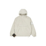 Palace X Gore-Tex Velvetinė Striukė Akmens Spalvos Logotipo Spaudinys Pusiau Užtraukiama su Gobtuvu Unisex Striukė Pilka P21GT025 L