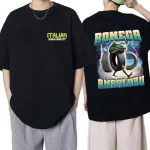 Tralalero Tralala Tung Tung Tung Sahur Bombardiro Crocodilo Mar&scaron;kinėliai Juokingas Itali&scaron;kas Smegenų puvinio Memas Spaudinys Vasariniai Vyri&scaron;ki Moteri&scaron;ki Medvilniniai Mar&scaron;kinėliai 4XL
