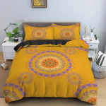 Etninis Bohemi&scaron;kas Mandala Antklodės Užvalkalas King Queen Europieti&scaron;kas Gėlės Vintažinis Patalių Komplektas Geometrinis Retro Stilius Poliesterio Antklodės Užvalkalas 70x133cm