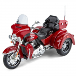 1/9 Harley Davidson TRI GLIDE ULTRA prabangus triratis lydinio liejimo modelis motociklas garsas ir &scaron;viesa kolekcija dekoracija dovanų DĖŽUTĖ raudona