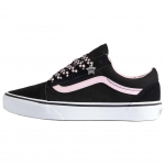 Vans Old Skool Riedlentės Batai Unisex Juodi Rožiniai Sportbačiai VN000D6WY28 42