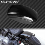 Motociklo blizgus juodas trumpas plok&scaron;čias galinis sparnas purvasaugis Bobber Cafe Racer sparno dangtelis Harley Sportster XL883 XL1200 Gloss black Fender