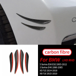BMW E90 E92 E93 3 serijos X1 X3 X5 X6 2005-2012 Real Carbon Fiber automobilio universalaus priekinio buferio lūpų korpuso komplektas