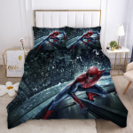 Marvel Comics Žmogus-voras Anime Patalynės Komplektas Antklodės Užvalkalas 1009 Poliesteris Tinka Vaikams Ir Suaugusiems 3 Dalių Komplektas AU Single(140*210cm)3pcs