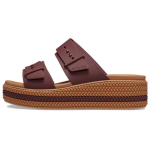 Crocs Brooklyn Paprasti Patogūs &Scaron;lepetės Moteri&scaron;kos Basutės Tamsiai Rudos 209978-2FL 38-39