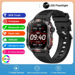2025 Naujas GPS Lauko Profesionalus Sportinis I&scaron;manusis Laikrodis Vyrams Moterims &Scaron;irdies Ritmas BT Skambutis 3ATM Vandeniui atsparus Plaukiojimas Fitnesas I&scaron;manieji Laikrodžiai Black silicone belt