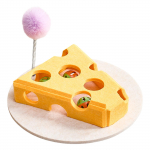 Interaktyvus katės galvosūkis Žaislas Galvosūkis Veltinio dėžutė Naminiams katinams Kačiuko protinio lavinimo priemonės Slėpynių katės vikrumo žaislai geltona