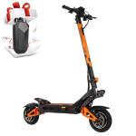 Kukirin G3 Pro 2400W All-Terrain E-Scooter for Adult 52V 23.4Ah, 65km/h, LED Display, Full Suspension, Oil Disc Brakes, 10 Off-Road Tires E-Scooter G3Pro+Bag (Split Up) juoda