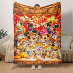 1 vnt., Disney namų dekoras, flanelinis pledas, svetainei, miegamajam ir kt.! Puikiai tinka kaip dovana arba lauko reikmėms 130x150cm orange