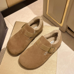 Viskas įskaičiuota Birkenstock, nauji rudens ir žiemos pliu&scaron;iniai medvilniniai batai, sutir&scaron;tinti &scaron;ilti sniego batai 35 chaki