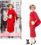 Barbie Įkvepianti moteris Isabel Allende su raudona knyga, aksesuaru, augintinio lėle, Kolekcinė kolekcija, Suknelė, &
