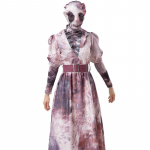 Silent Hill įkvėptas mėsos apdirbėjo kostiumas moterims, puikiai tinkantis Helovino vakarėliams L