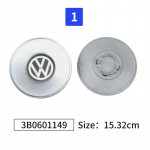 VOLKSWAGEN VW 2025 Kar&scaron;tos 4 vnt. Automobilio logotipas Ratlankio centrinė dalis Stebulės dangteliai Emblema Volkswagen VW 3B0601149 1J0601149B C546K164 3B601