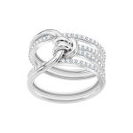 Swarovski Lifelong Susukto Dizaino Žiedas Moteri&scaron;ki žiedai Platina 5392183 50