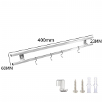 40 45 50 60 cm Dvigubo strypo magnetinis peilių laikiklis Nerūdijančio plieno 304 Sieninis laikiklis be gręžimo Peilių blokas Magnetinė laikymo lentyna