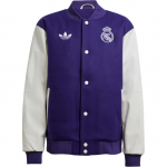 Adidas Originals Real Madrid CNY Varsity Striukė Vyri&scaron;ka Violetinė Balta JF2587 XS