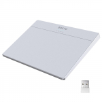 BOSTO T02 Laidinis ir Belaidis Jutiklinių Plok&scaron;telių Valdiklis 2.4G & BT & USB Itin Plonas Grūdinto Stiklo Pavir&scaron;ius Ne&scaron;iojamas Takpad Multi balta