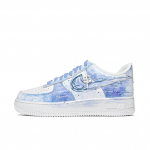 Nike Air Force 1 Karvės odos Atsparūs trinčiai Žemi Kateboard batai Vyri&scaron;ki Mėlyni CW2288-111(Team613-) 42.5
