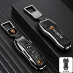 Cinko Lydinio Automobilio Raktų Dėklas Dangtelis Korpusas Porsche Panamera Spyder Carrera Macan Boxster Cayman Cayenne 911 970 981 991 Priedams