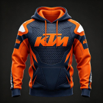 KTM Racing Stiliaus Hoody Vyrams Moterims Motociklininkų Gatvės Apranga Per dydį Juoda Oranžinė Grafinis Puloveris Hoody XS brown