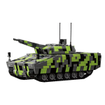 Sandėlyje 96011 Karinis KF41 Lynx Pėstininkų kovos ma&scaron;inos Statybiniai blokeliai Modelis Tanko Plytelės Žaislai Berniukams Kalėdinės dovanos black