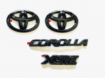 ABS danga automobilio logotipui Blizgus juodas EMBLEMĖ skirta Toyota COROLLA 2019-2025 SEDAN XSE SE LE Lautomobilio priedas accessory PT948-02200-02 black