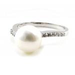 Bague argent 'Sissi' blanc