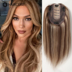 HAIRCUBE 12 colių moteri&scaron;ki plaukų priaugintuvai Aukso blondinai, i&scaron;skirtiniai plaukų gabalėliai moterims plaukų slinkimui, &scaron;ilko pagrindo segtukas 150 % tankio. beige