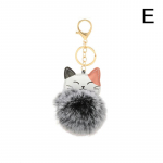 1vnt mielas raktų pakabukas raktų pakabukai Cat Hairball raktų pakabukas madingi automobilio raktų pakabuko krep&scaron;io priedai