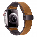 Odinis + silikoninis dirželis Apple laikrodžio apyrankei 49 mm 44 mm 45 mm 41 mm 46 mm 40 42 mm magnetinė apyrankė iwatch Series 10 9 8 SE 7 Ultra 2 38mm 40mm 41mm