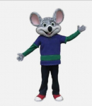 Naujo suaugusiojo personažo animacinis filmukas Chuck E. Sūrio Pilko Pelėdo Helovino Kalėdinė Suknelė Viso Kūno Rekvizitai Apranga Talismano Kostiumas XS（old）