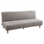 Sulankstomas sofos lovos užvalkalas Elastinis berankis Futon sofos užvalkalas Vienspalvis Sofos Apsauginis &bdquo;viskas įskaičiuota&ldquo; namų dekoravimas D 190-210cm chaki