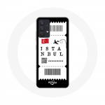 Coque pour Samsung Galaxy A13 5G Billet d'avion Istanbul Turquie
