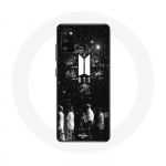 Dėklas - BTS - Samsung Galaxy A41 - Lankstus - Juodas - Narių para&scaron;ai