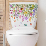 Įvairūs žalieji augalai Gėlės Sienos Lipdukas Vonios Tualeto Dekoras Lipdukai Svetainės spintelė Namų apdaila Lipni freska 1pcs