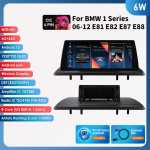 Ossuret 4G Carplay Android 13 Automobilio radijas BMW 1 serijai E81 E82 E87 E88 CCC CIC Be ekrano Multimedija 10.25 Automobilio i&scaron;maniosios sistemos GPS Stereo 6W 6G 64G AI